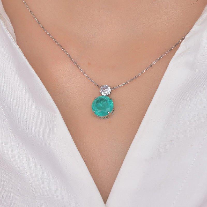 Classic Emerald Green Necklace - Trendolla Jewelry