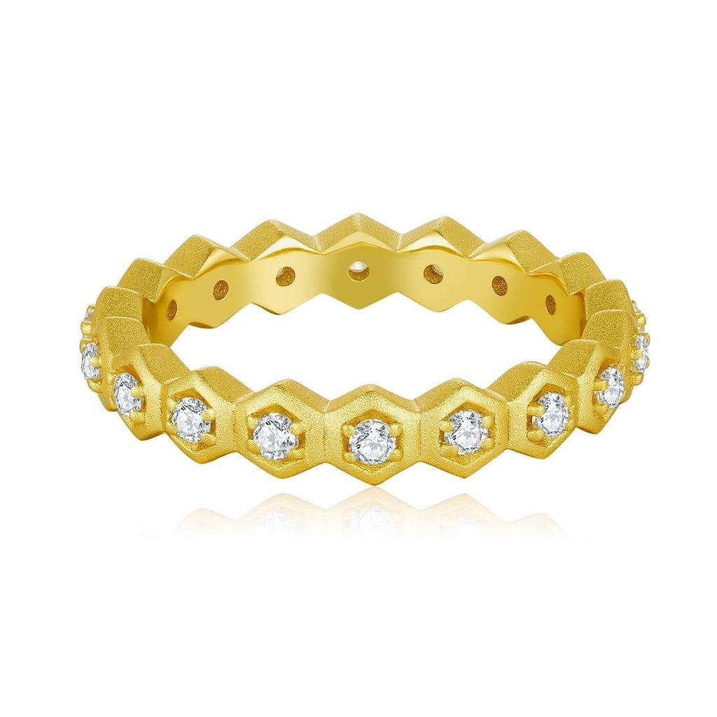 Honeycomb Dangle Ring Mark Collection - Trendolla Jewelry